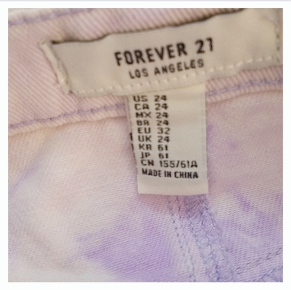 2/$25 NWT Forever 21 Los Angeles Denim Mini Skirt Size24 - Picture 7 of 8